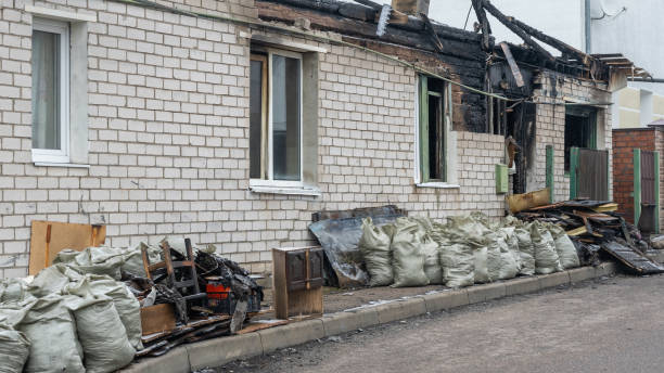 Professional Fire Damage Removal technician working in Circle Pines, MN